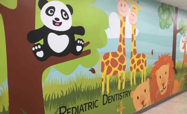 Custom Wall Panel at dentist office