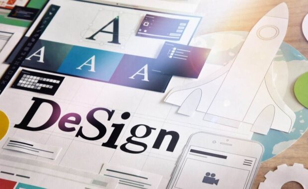 concept for different categories of design graphic and web design logo