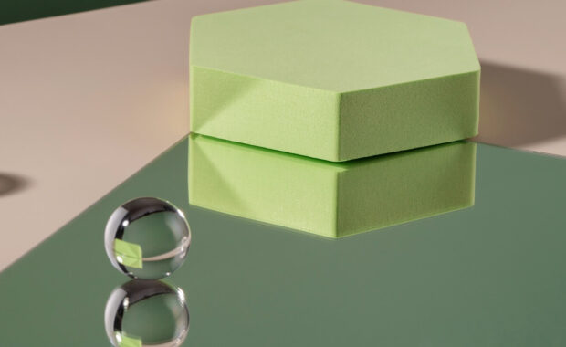 acrylic ribbed plate