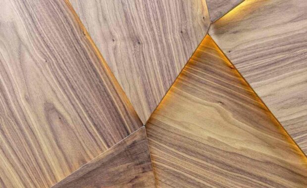 wooden wall panels with backlight