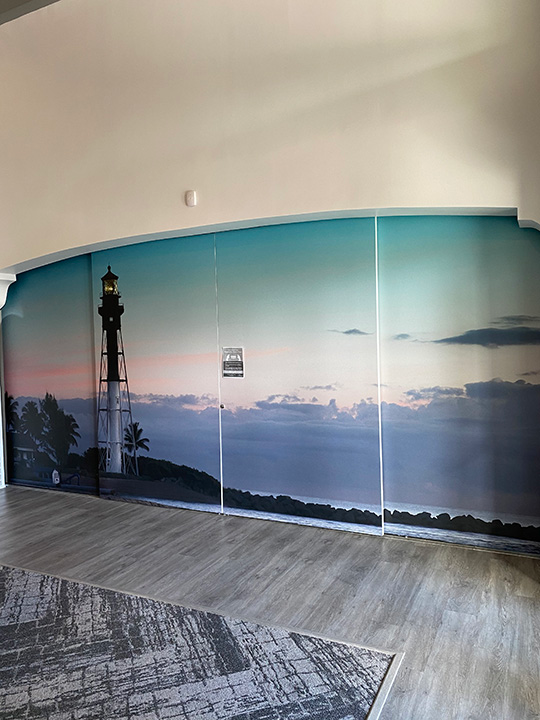 Lighthouse Mural Wall Covering