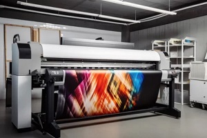 a wide printer in the office