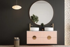 beautiful wall panels in bathroom