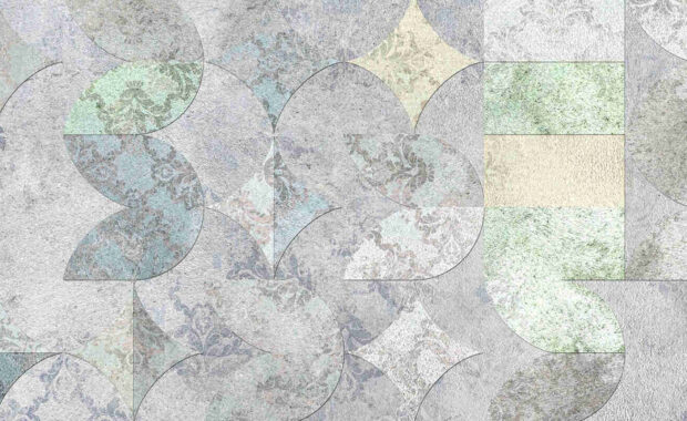 abstract grey digital wall covering pattern