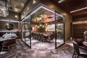 acrylic backlit panel for retail store