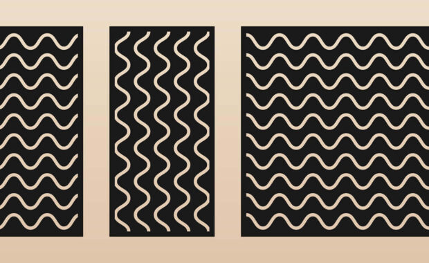 decorative panel for laser cutting